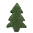 thumbnail image 1 of Naiovety El cojín de felpa con forma de triángulo verde para decoración navideña se puede regalar a la familia Juegos de cama diamante 40cm, 1 of 6