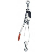 2,000 Lb Capacity, 12' Lift Height, Wire Rope Manual Lever Hoist