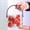 D002- Style B, variant on Fruit Trays for Serving for Party, Clear Glass Sculpted Piece, Collapsible Bucket with Handle, Ice Bucket for Freezer, 6X6 In, 1 Pc
