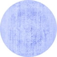 thumbnail image 1 of Ahgly Company Indoor Round Oriental Blue Industrial Area Rugs, 3' Round, 1 of 4