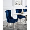 thumbnail image 4 of Contemporary Style - Tufted Back and Metal Ring - In Dining Space - Set of 2 Wingback Chairs, 4 of 5