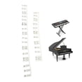 thumbnail image 4 of Pegatinas Para Teclas De Piano Que Brillan En La Oscuridad, Pegatinas Extraíbles Para Teclas De Piano, 61 Teclas De Silicona De Tamaño Completo, Pegatinas Reutilizables Para, 4 of 7