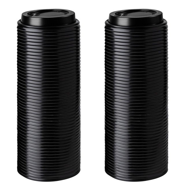 Tapas para vasos calientes de papel, paquete de 200 unidades, para artículos desechables elegantes de 240 ml