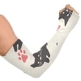 thumbnail image 2 of ALAZA Cat and Rainbow Footprint UV Sun Protection Arm Sleeves UPF 50+ Compression Cooling Sleeve 1 Pair, 2 of 7
