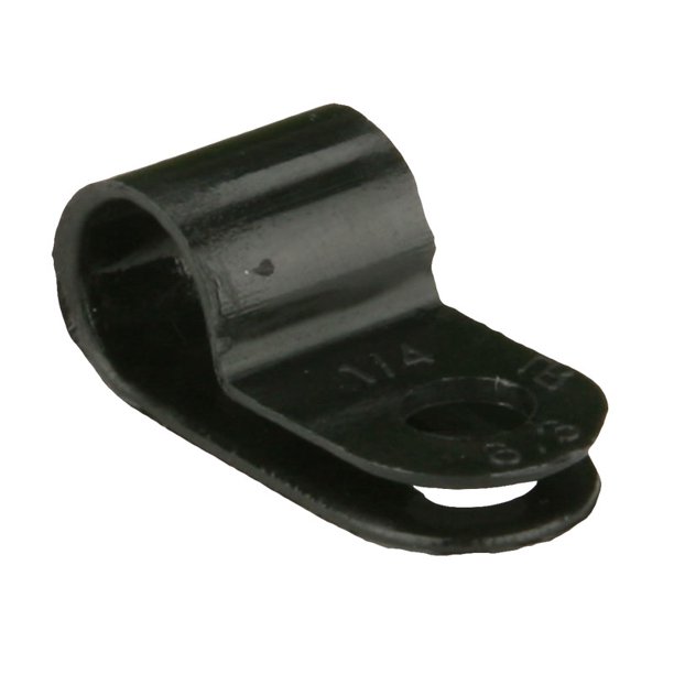 Black Cable Clamps 1/4 Inch Package of 100