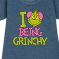 thumbnail image 3 of The Grinch - I Love Being Grinchy - Toddler & Youth Girls Fleece Dress, 3 of 5