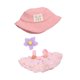 thumbnail image 5 of Accesorios para muñecas, vestidos y atuendos para muñecas de peluche de pato de 15 cm, regalos de Año Nuevo para niñas. Rosa 3 piezas, 5 of 9