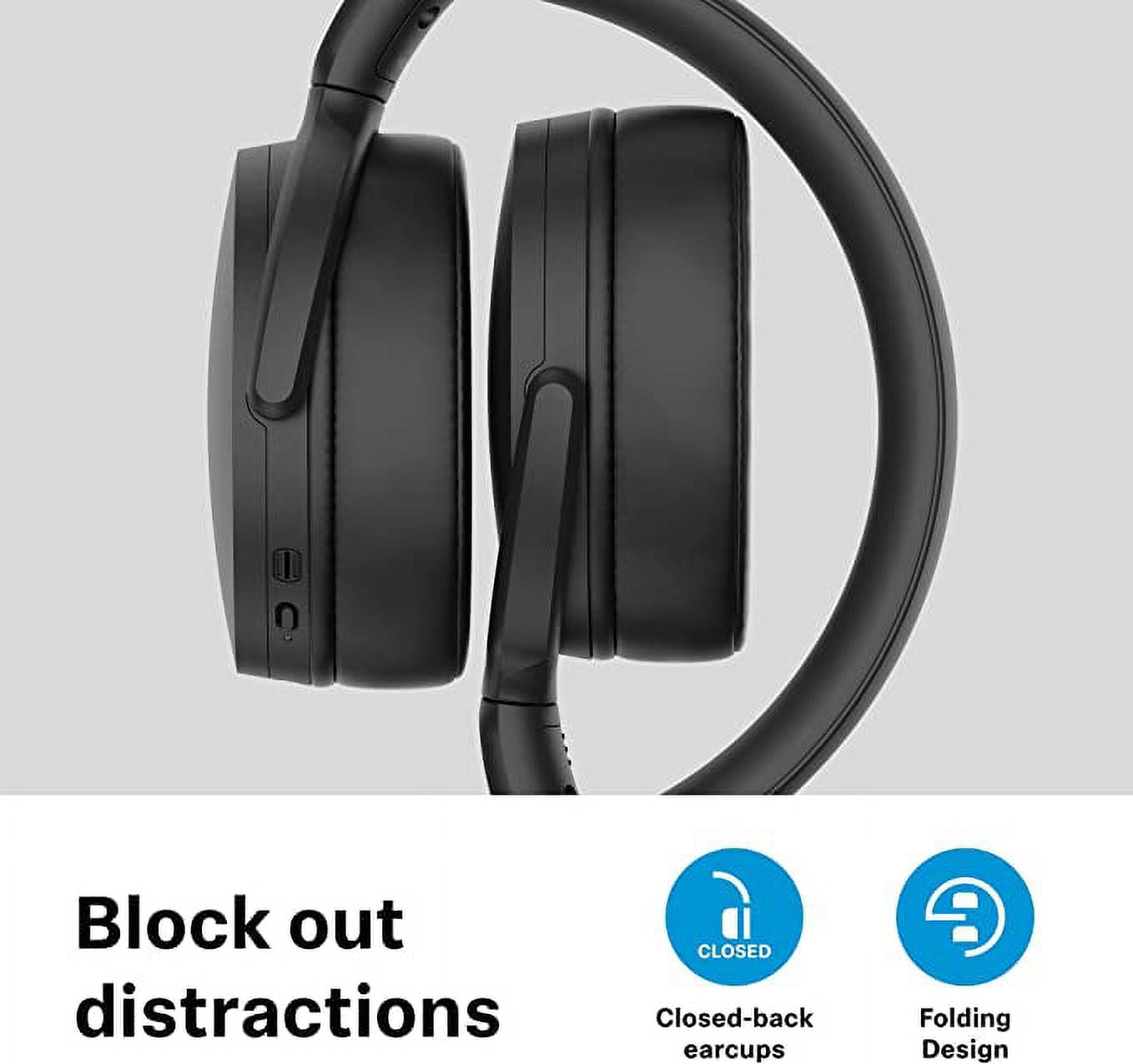 Sennheiser HD 350BT Bluetooth 5.0 Wireless Headphone - 30-Hour Battery  Life, USB-C Fast Charging, Virtual Assistant Button, Foldable - Black 