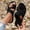 Black, variant on EliteGoogv Womens Flip Flops Cloth Upper Thong Clip Toe Flat Sole Slip On Sandals for Women Rubber Sole Summer Beach Casual Shoes US :7.5