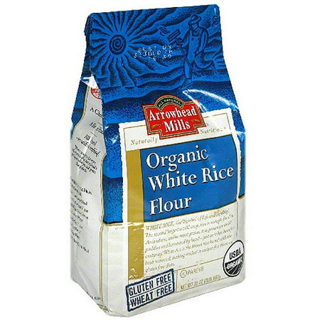 Arrowhead Mills Organic White Rice Flour, 32 oz (Pack of 6)