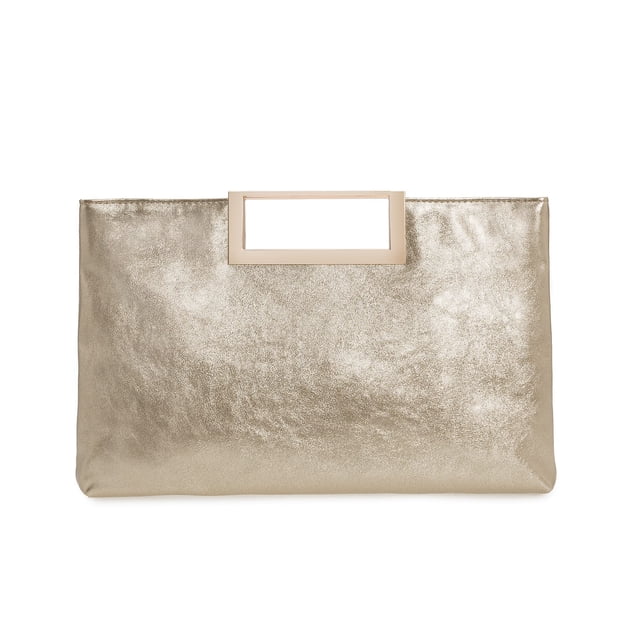 Bolso de mano CHARMING TAILOR Fashion de piel sintética para mujer, dorado