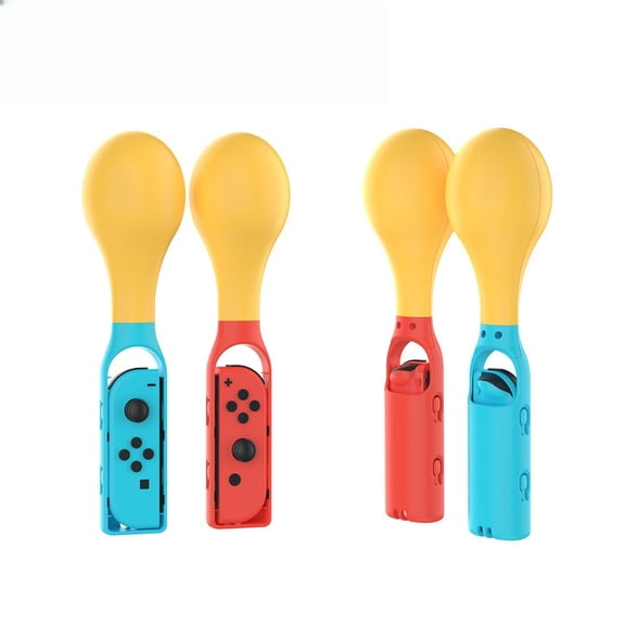 Maracas for Switch Left and Right Small Controller Somatosensory Game Handle for Switch OLED Controller Hammer Game Grip 2 Sets