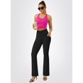 thumbnail image 6 of Yoga Pants Women, Flare Leggings for Women with Pockets Crossover High Waisted Bootcut Yoga Pants, 6 of 7