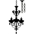 thumbnail image 1 of Design With Vinyl Chandelier 4 Artwork living room Hanging Light Ceiling Fixture Extra Chain Wall Decal for Family - Light Bulbs Ornate Lighting Fixture Suspended Themed Décor - Size: 8 In x 17 In, 1 of 3