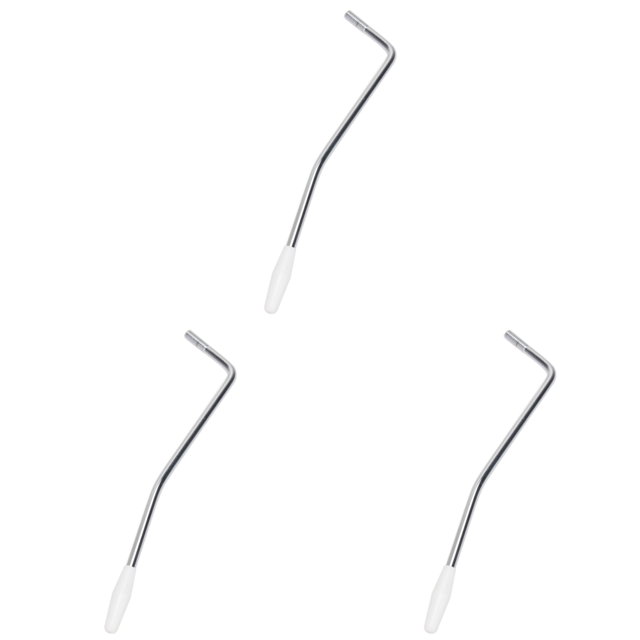 Brazo de trémolo para guitarra, barra Whammy de 6mm, piezas eléctricas plateadas, 3 uds.