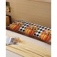 thumbnail image 6 of Fall Pumpkins Throw Pillow Covers, Thanksgiving Sunflowers Leaves Retro Palid Soft Breathable Pillow Cases with Zipper for Sleeping, Long Body Pillowcases for Couch Bed Sofa Chair 20x60 Inches, 6 of 6