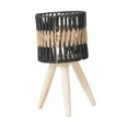 thumbnail image 2 of koolsoo Floor Planter with Paper Rope Basket Rustic for Home Decoration Versatile Sturdy Simple Assembly Wooden Legs Indoor Flowerpot Size S, 2 of 8