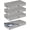Grey-4 Pack, variant on Under Bed Storage Container Bin 4 Pack, 4.5 Inch Slim Low Profile Underbed Clothes Storage Organizer for Dorm & Home, Use for Blanket and Toy Storage Box W/ Sturdy Bottom/Sides, Foldable Thick Fabric