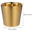thumbnail image 2 of Minkissy Tasse à Café Isolée en Acier Doré Lot de 1 pour Usage Domestique, 2 of 6