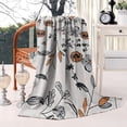 thumbnail image 2 of Pioneer Flower Floral Print Pattern Blanket,Comfortable Soft Lamb Wool Throw Blanket,All Season,Warm Lightweight Blankets for Sofa Bed Couch Living Room Chair,40"x50", 2 of 4
