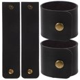 thumbnail image 1 of MIANGASTORE 4Pcs Waterproof Napkin Buckles Leather Serviette Ring Leather Napkin Holder Napkin Rings, 1 of 9