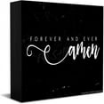 thumbnail image 1 of Wooden Sign Forever And Ever Amen Sign Wood Amen Decor Amen Wooden Box Sign Decorative Funny Home Office Decor Rustic Farmhouse Desk Decor Sign 5x5 Inches, 1 of 3