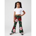 thumbnail image 5 of 3-4Y Girls Colored Flared Pants Digital Print Trousers Slim-Fit Wide Leg Flare for Spring Summer Autumn, 5 of 6