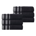 thumbnail image 2 of BNM Cotton Hand Towel Set of 6, Black, 2 of 11