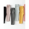 thumbnail image 2 of Ame Girls Vertical Leggings Comfortable Solid Color Cute Fashionable Thin Trousers Cotton Pockets And Big PP Outer Pants, 2 of 8