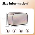 thumbnail image 5 of Uemuo Glitter Light Pearl Print Toaster Cover 2 Slice, Small Kitchen Appliance Covers, Toaster Oven Cover with Loop, Bread Machine Cover Dust Cover Protection, 5 of 7