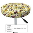 thumbnail image 4 of Lsque Lilies Flowers Round Bar chair cushion covers Velvet Fabric Premium Comfort Protects from Scratches and Stains for 14-17 Inch Chair- 14 inch, 4 of 7