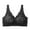 Black, variant on Women's Maternity Feeding Bra Lightly Padded Nursing Wirefree Front Open Beige XXL