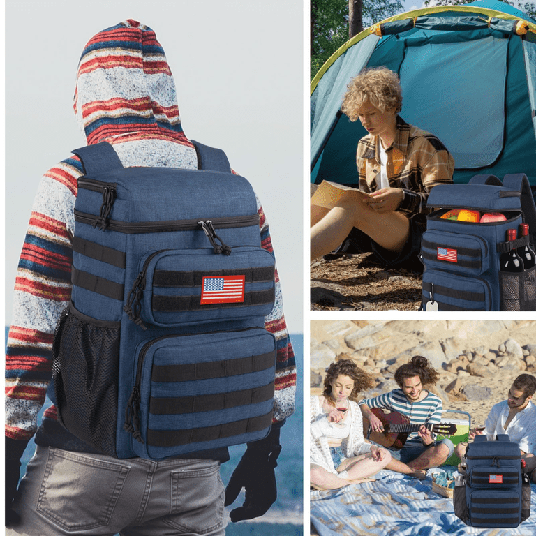 Insulated Cooler Backpack Leak Proof Lightweight Portable Camping Hiking Travel Oyezvary 30 Liters Backpack Cooler Leakproof Insulated  main image 2
