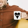 thumbnail image 4 of Ceramic Coffee Mug 11 Ounces"W" Heart Initial Monogram Letter W White Tea Cup Love Design Only, 4 of 7