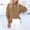 Khaki, variant on ClodeEU Women's V Neck Long Sleeve Button Shirt ,Solid Color Casual Loose Blouse Khaki,Womens Plus S