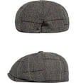 thumbnail image 7 of CoCopeaunts Beret for Men Women Autumn Winter Plaid Flat Beret Cap Vintage Artist Painter Octagonal Newsboy Cap, 7 of 7