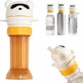 thumbnail image 2 of CoreLiving Universal Water Bottle Straw Cap and Spout Conversion Kit, Soft Silicone Replacement Lid with Integrated Drinking Straw for Standard Bottles, 1 Count, 2 of 10