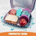 thumbnail image 4 of Insulated Durable Lunch Box Sleeve - Reusable Lunch Bag - Securely Cover Your Bento Box, Compatible with Bentgo, Kinsho, Yumbox (8"x10"x3") - Cheetah, 4 of 6