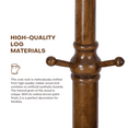thumbnail image 5 of WOOW DEPOT Large Wood Coat Rack Heavy Duty Freestanding Clothes Hanger Stand w/ Stable Base & 8 Tree Branch Hooks for Entryway Hallway Bedroom, 5 of 11