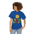 thumbnail image 2 of DJH Apparel | Mario Jumps, Jesus Saves Christian Unisex T-shirt, 2 of 5