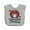 AC-Heather Grey, variant on Inktastic Grandchild Gigi Little Lovebug Ladybug Boys or Girls Baby Bib