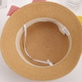 thumbnail image 3 of Sombrero de sol para niños, sombrero de sol para niñas, sombrero de paja de verano, conjunto de bolso pequeño, sombrero de pescador con protector solar de verano para playa de princesa, 3 of 6