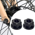 thumbnail image 1 of 2 uds tuercas de eje de cubo de rueda de bicicleta shamjiam antideslizante M9 7075 Negro, 1 of 8