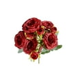 thumbnail image 1 of Flores Artificiales para Al Aire Libre 5 Ramas Philippos Rose Bouquet Simulado de Seda Flor Rosa Mesa Decoración Del Hogar 32cm Seda Blanca Flores Artificiales Ramo de Boda Rosas Flores Artificiales, 1 of 6