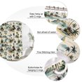thumbnail image 3 of Coastal Palm Trees Bathroom Shower Curtains with 12 Hooks Polyester Waterproof Shower Curtain for Stalls and Bathtubs Summer Ocean Sailboat Nautical Scene Decorative Bathroom Curtain 54x78 Inches, 3 of 9