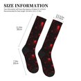 thumbnail image 5 of Bixox Red Spider On The Web Print Compression Socks,Compression Socks Women & Men Circulation for Medical,Running,Athletic, 5 of 7