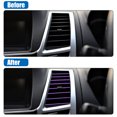 thumbnail image 3 of 20 Piezas Coche Aire Acondicionado Ventilación Salida Adorno Interior Tira Morado, 3 of 7