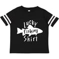 thumbnail image 3 of Inktastic Lucky Fishing Shirt Fish Boys or Girls Toddler T-Shirt, 3 of 5