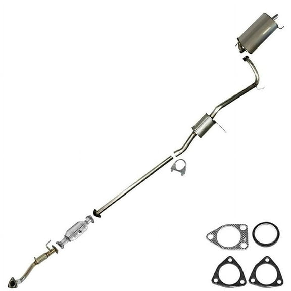 Stainless Steel Exhaust Complete Kit Compatible with 1998–2002 Honda Accord 2.3L – Direct Fit