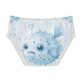 thumbnail image 2 of Ckdifva Blue Puffers Fish Boys Underwear Briefs Cotton Panties Active Stretch Briefs One Pack, 2 of 6